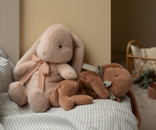 Maileg Sleeping Bunny Plush Brown Small