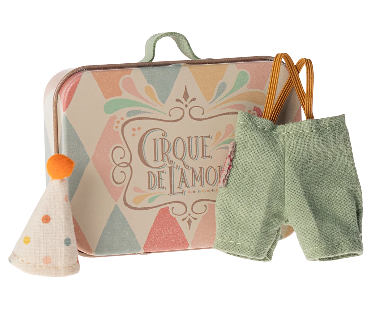 Maileg Clown Clothes in Suitcase Little Brother
