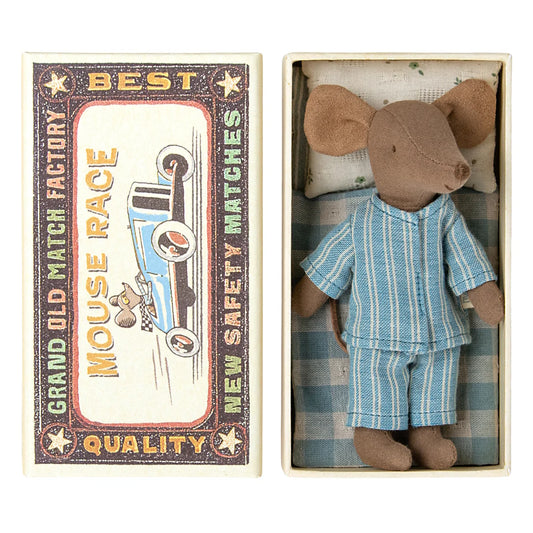 Maileg Big Brother Mouse Brown in Matchbox