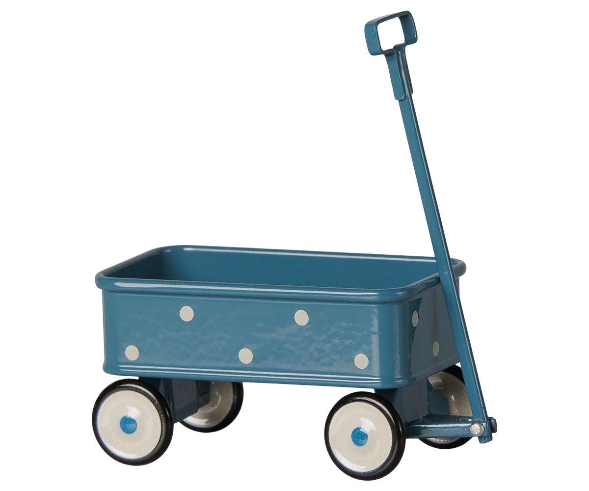 Maileg Wagon Mouse Blue