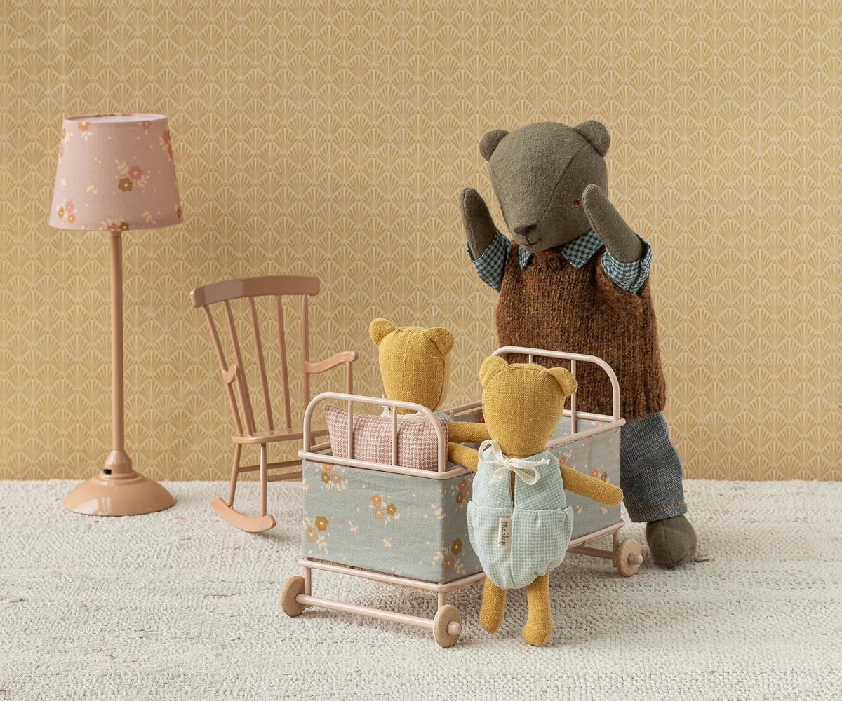 Maileg Floor Lamp Miniature Dark Powder