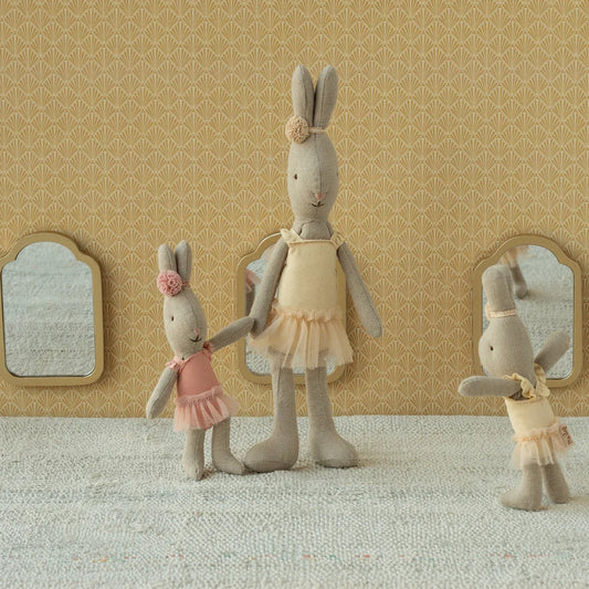 Maileg Rabbit Micro Ballet Suit & Skirt Rose