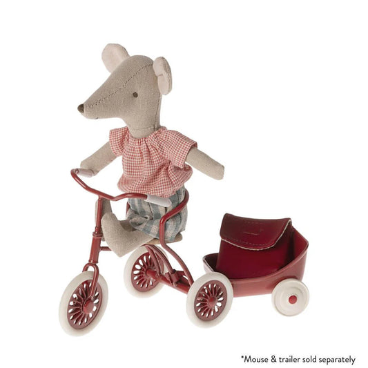 Maileg Abri a Tricycle Mouse Red