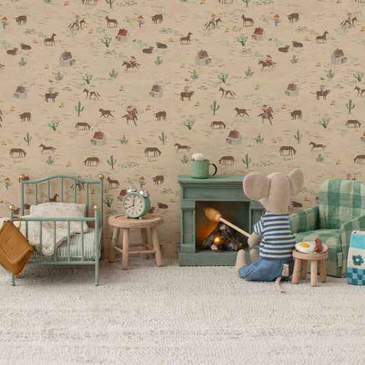 Maileg Miniature Fireplace Blue