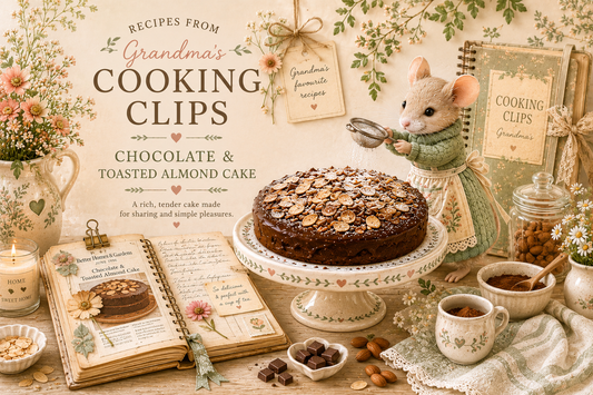 Chocolate & Toasted Almond Cake From Grandma's Cooking Clips Book • June 1996