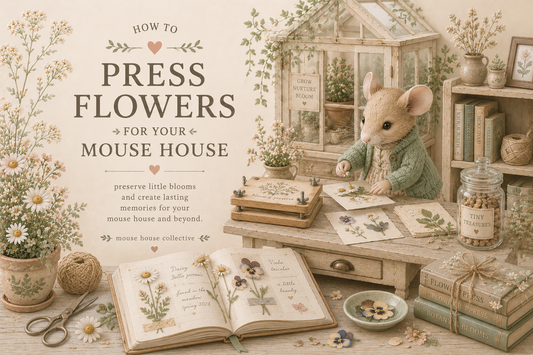 How the Press Flowers For Your Mouse House