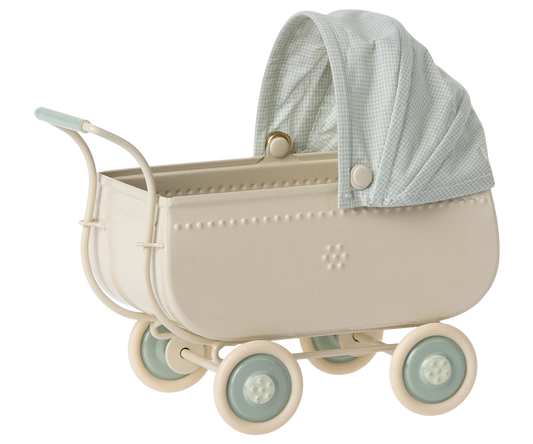 Maileg Pram Micro Blue