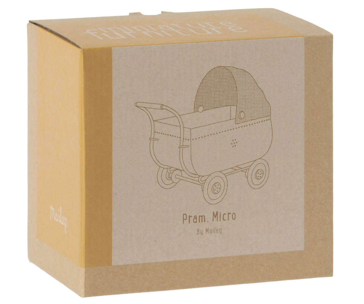 Maileg Pram Micro Yellow