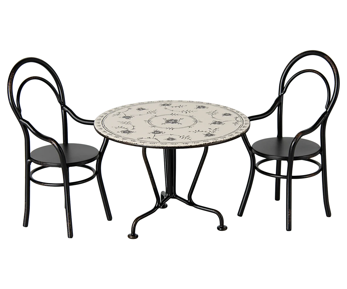 Maileg Dining Table Set With 2 Chairs Mini