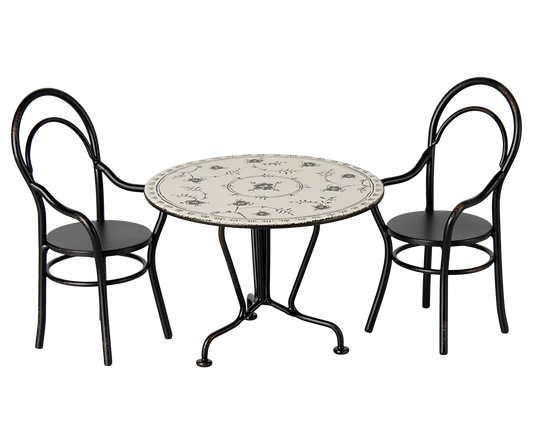 Maileg Dining Table Set With 2 Chairs Mini