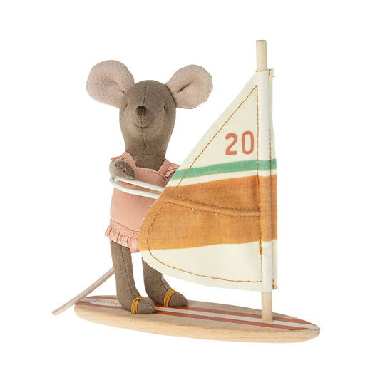 Maileg Beach Mouse Surfer Little Sister