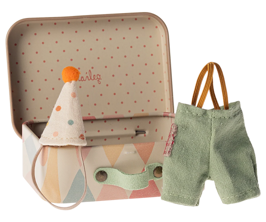 Maileg Clown Clothes in Suitcase Little Brother
