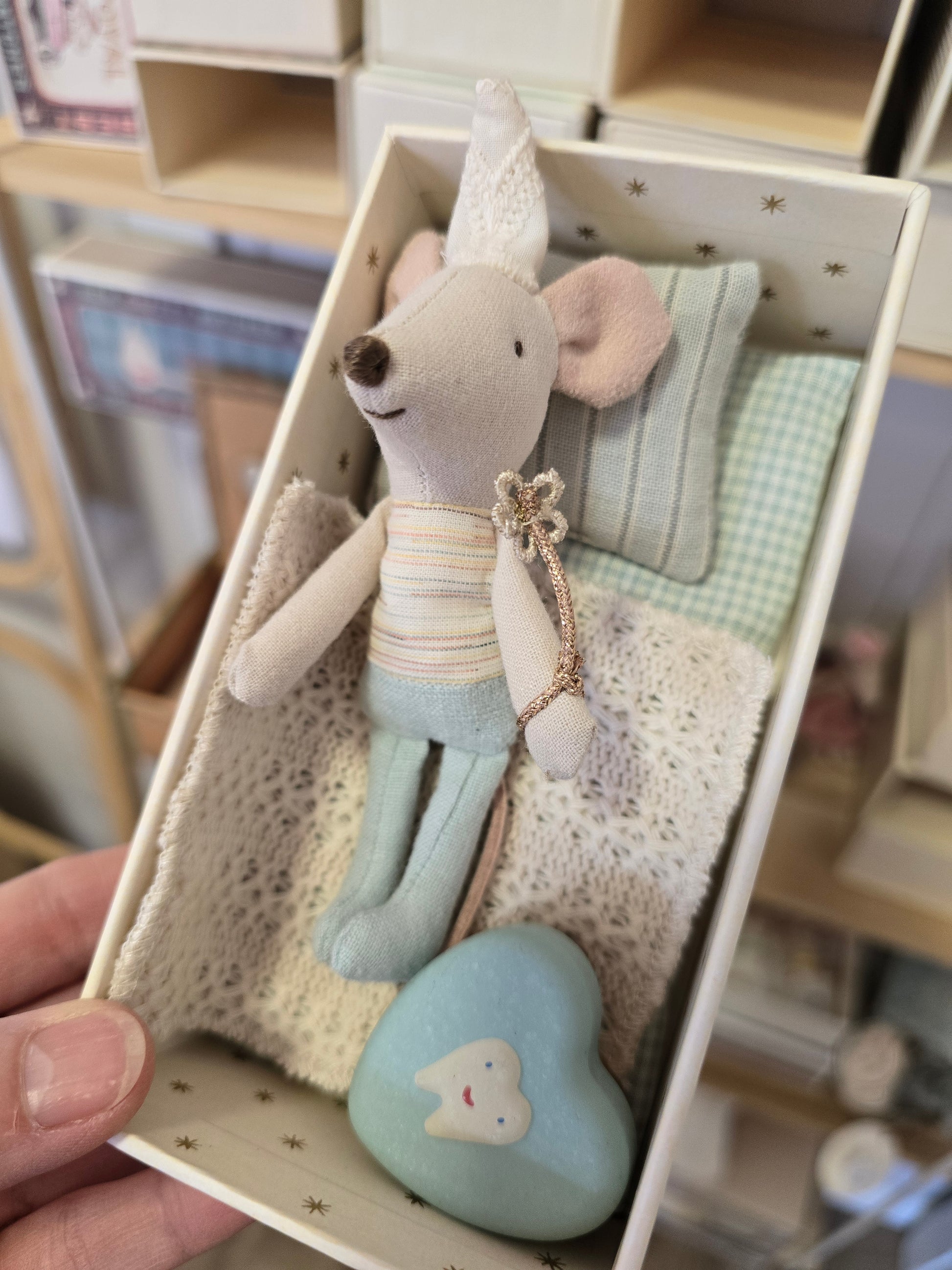 Maileg Tooth Fairy Mouse Little Brother in Matchbox