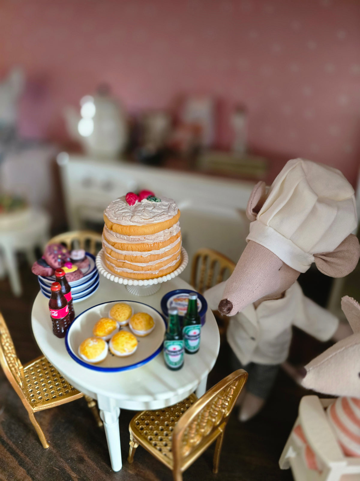 Maileg Chef Mouse with Pot & Spoon
