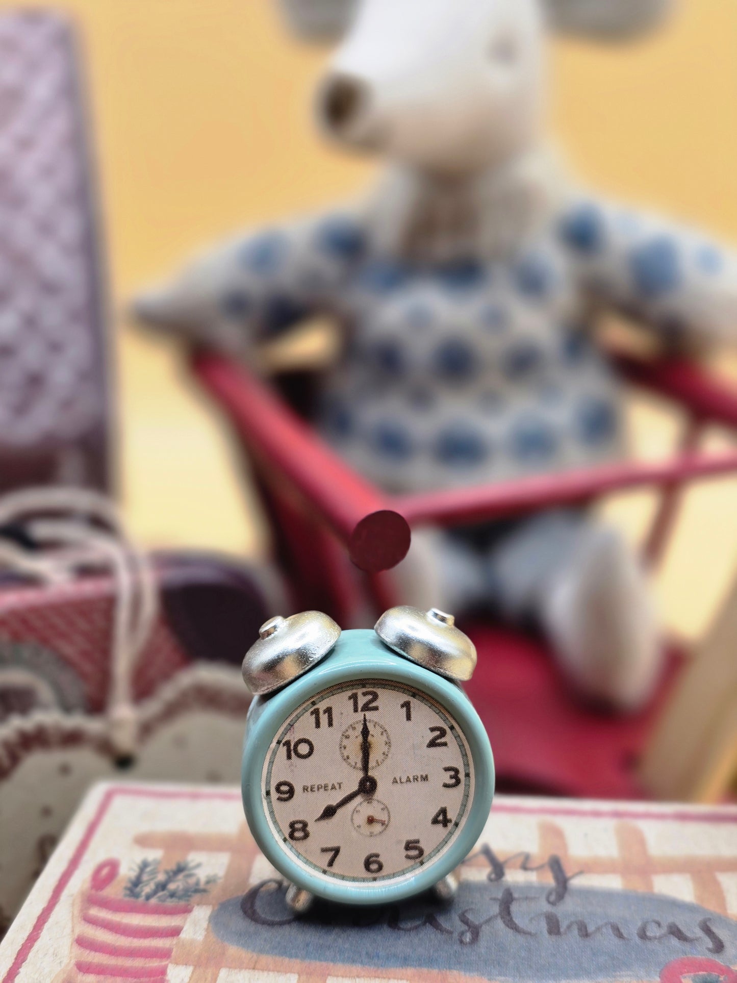 Maileg Alarm Clock Mouse Mint
