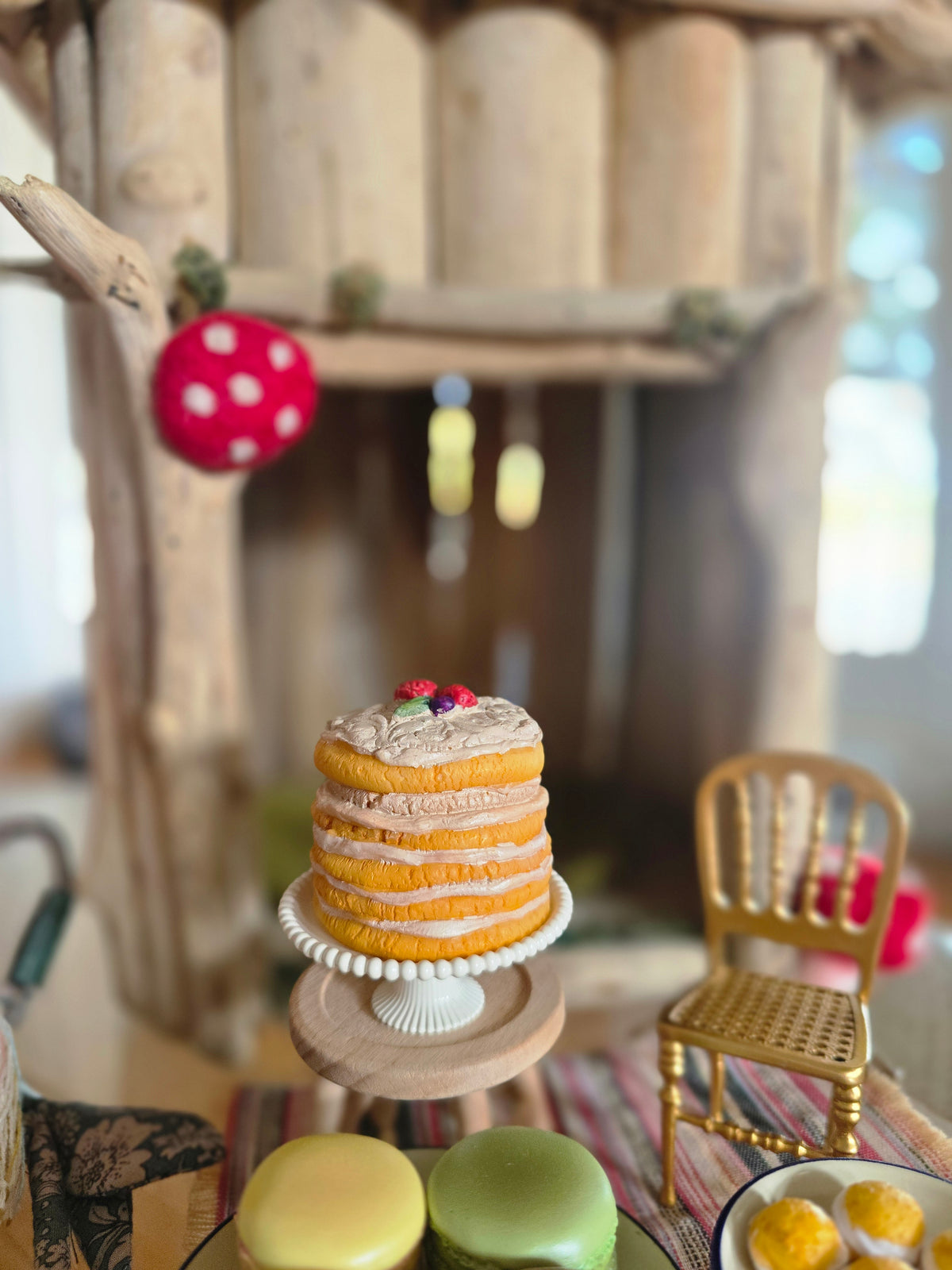 Maileg Party Cake & Cake Stand Mouse