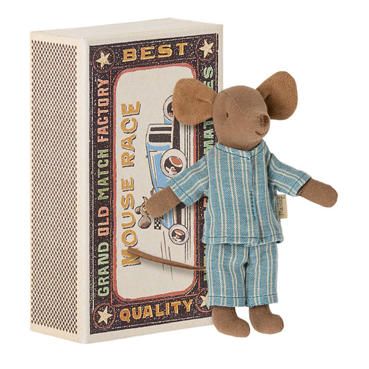 Maileg Big Brother Mouse Brown in Matchbox