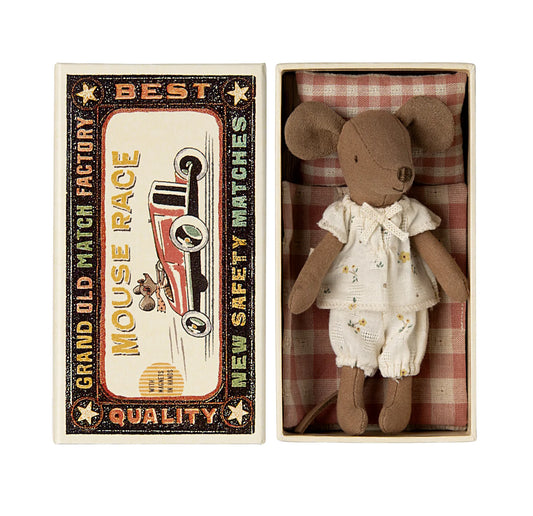 Maileg Big Sister Mouse Brown in Matchbox 2024