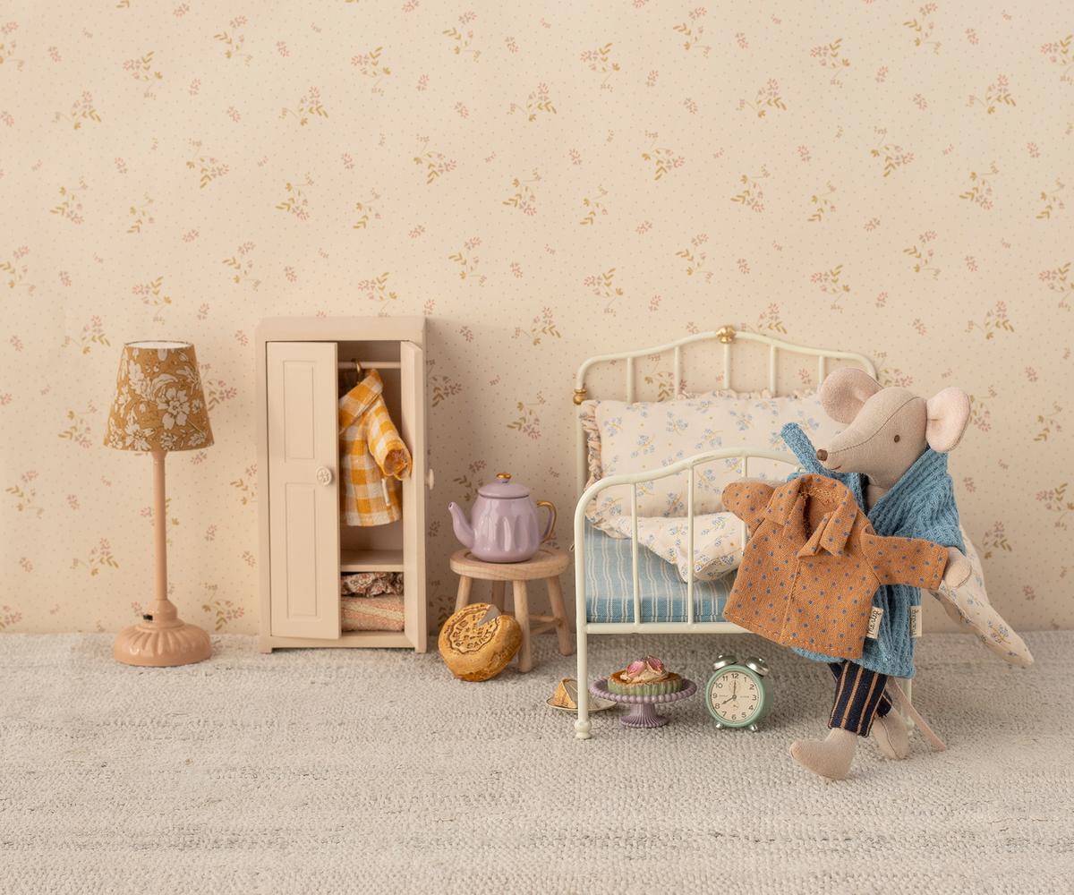 Maileg Bathrobe Mouse Dusty Blue