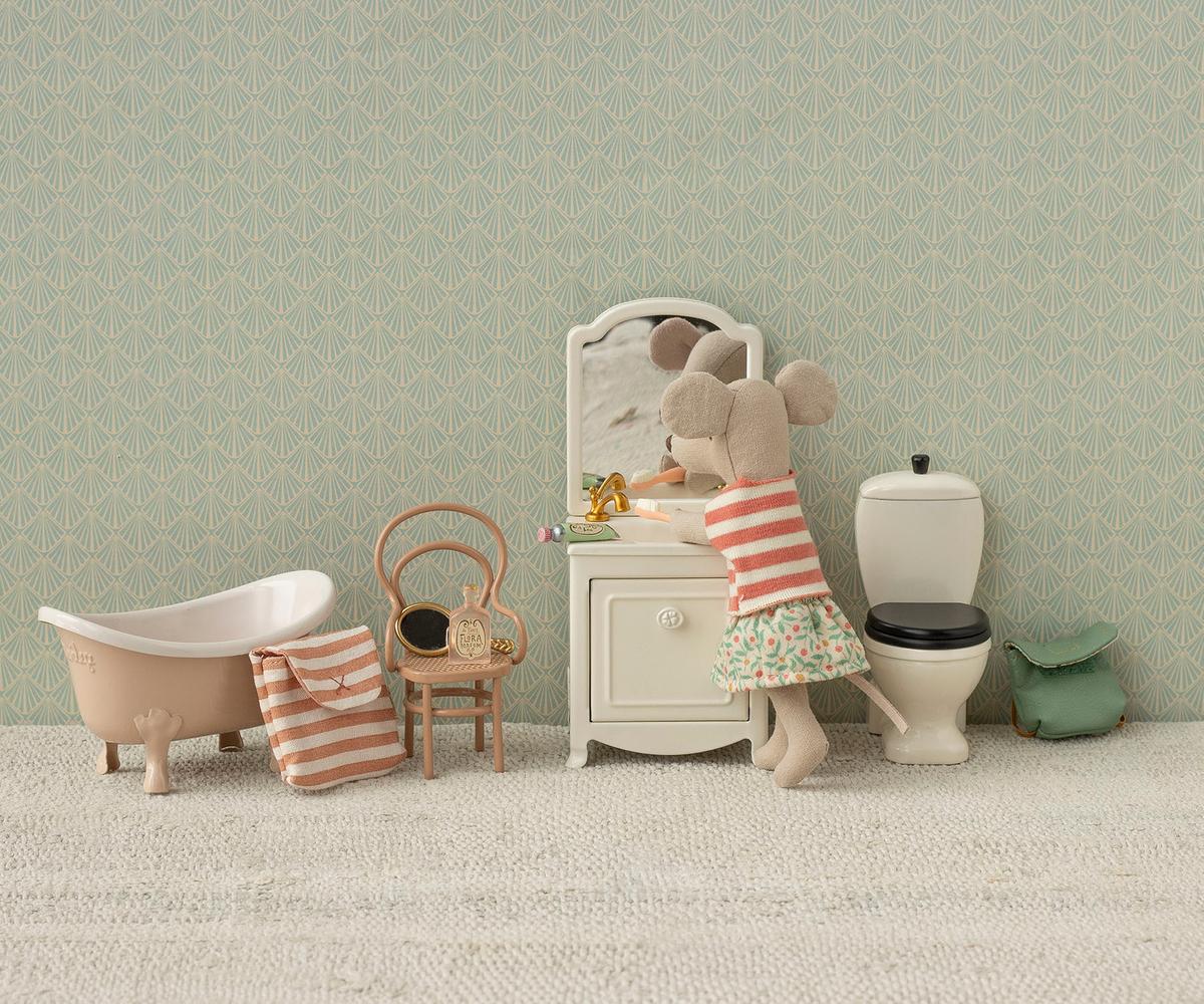 Maileg Vintage Chair Mouse Dark Powder