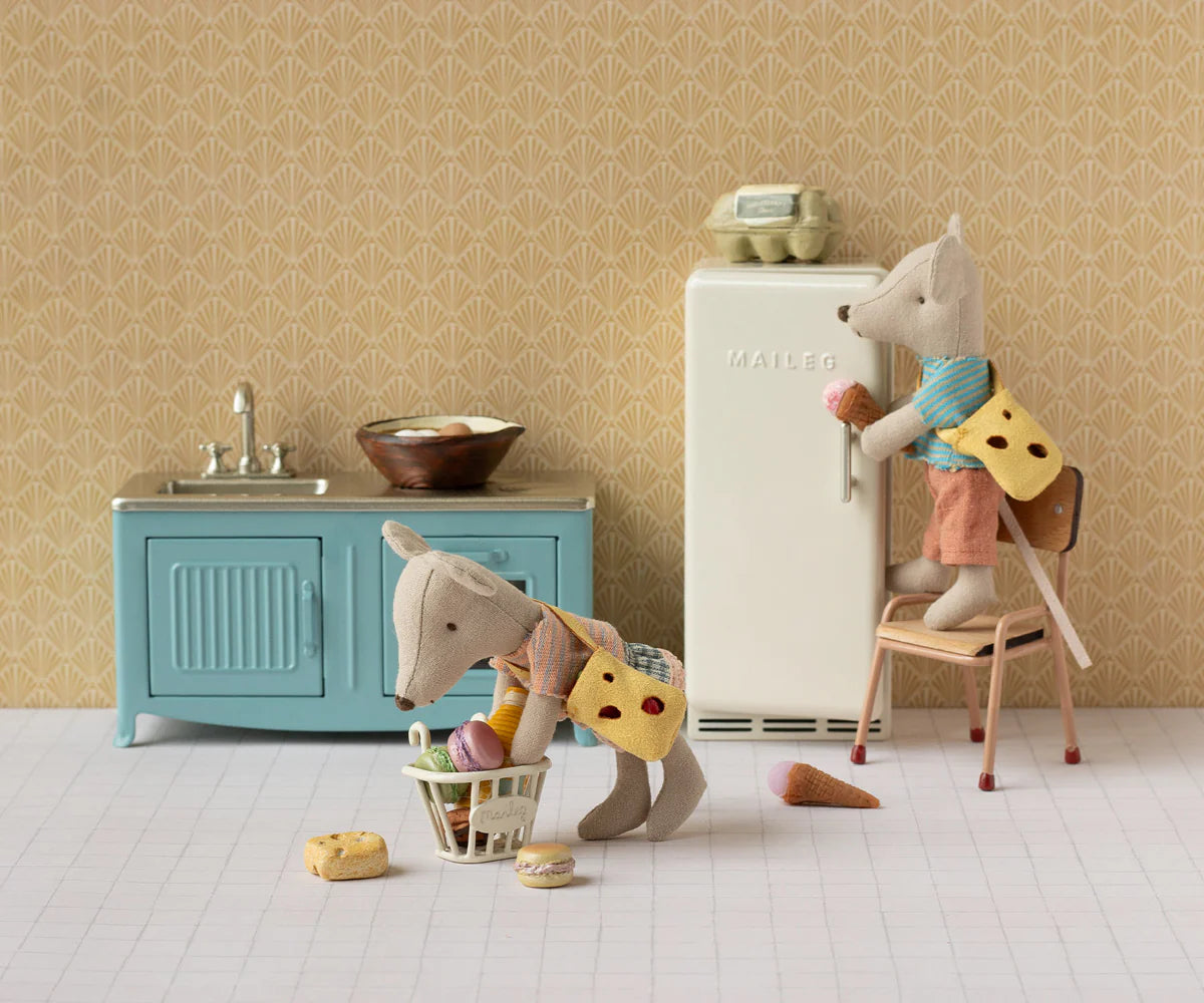 Maileg Little Brother Mouse with Cheese Bag