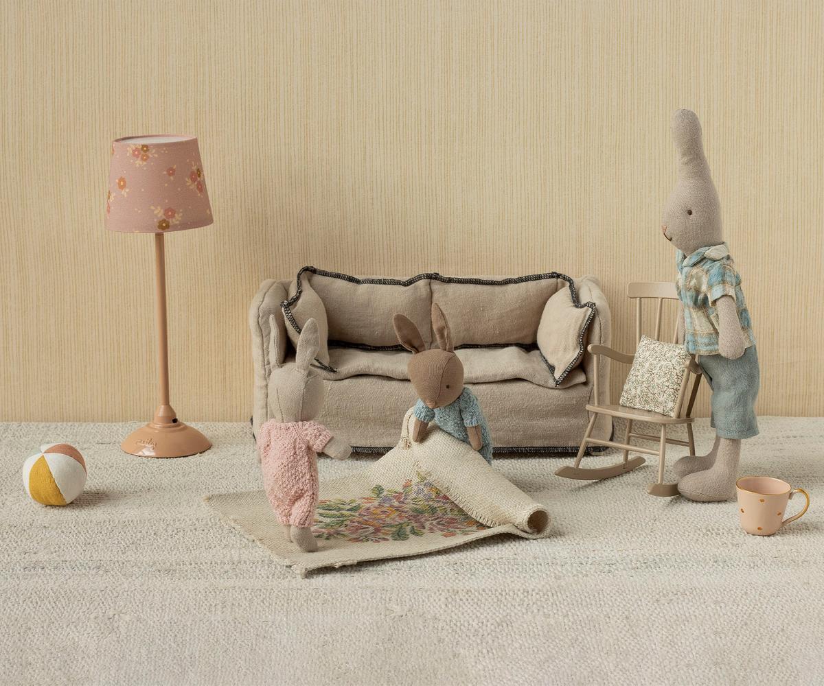 Maileg Floor Lamp Miniature Dark Powder