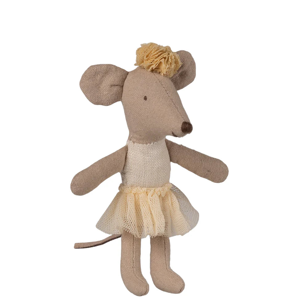 Maileg Ballerina Mouse Little Sister Off-White