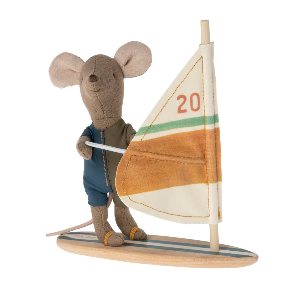 Maileg Beach Mouse Surfer Little Brother
