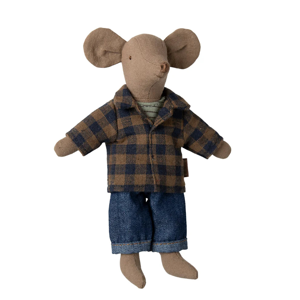 Maileg Dad Mouse Light Brown