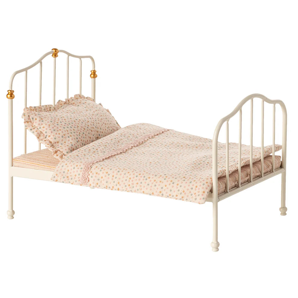 Maileg Vintage Double Bed Mouse Off -White
