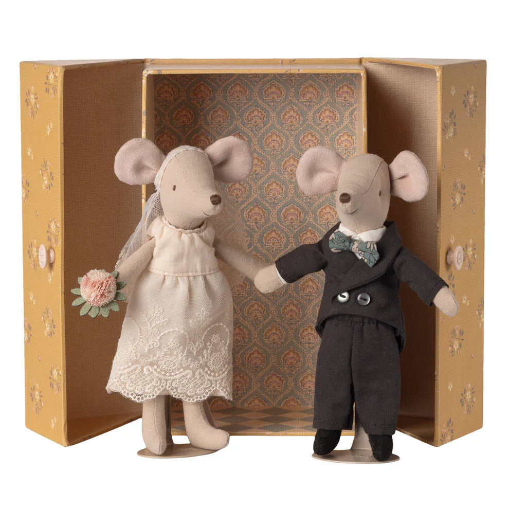 Maileg Wedding Mice Couple in Box Mum & Dad