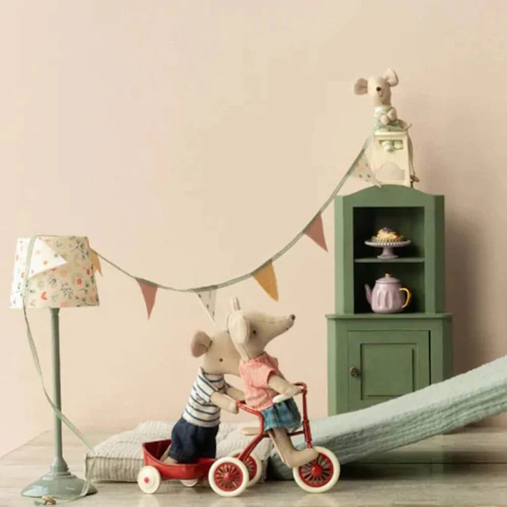 Maileg Abri a Tricycle Mouse Red