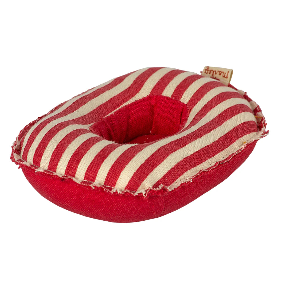 Maileg Small Rubber Boat Mouse Red Stripe