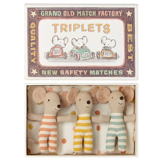 Maileg Triplets Baby Mice in Box