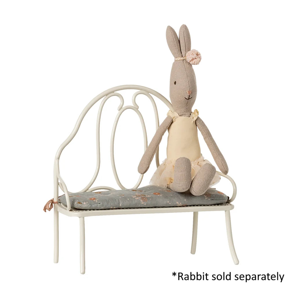 Maileg Vintage Bench Miniature Off White