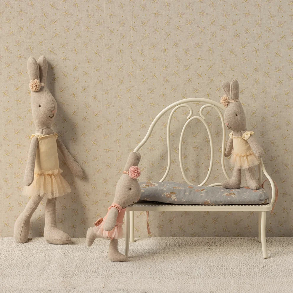 Maileg Vintage Bench Miniature Off White