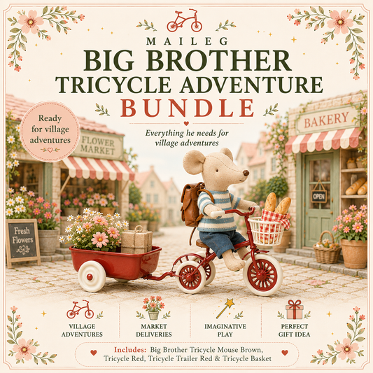Maileg Big Brother Tricycle Adventure Bundle