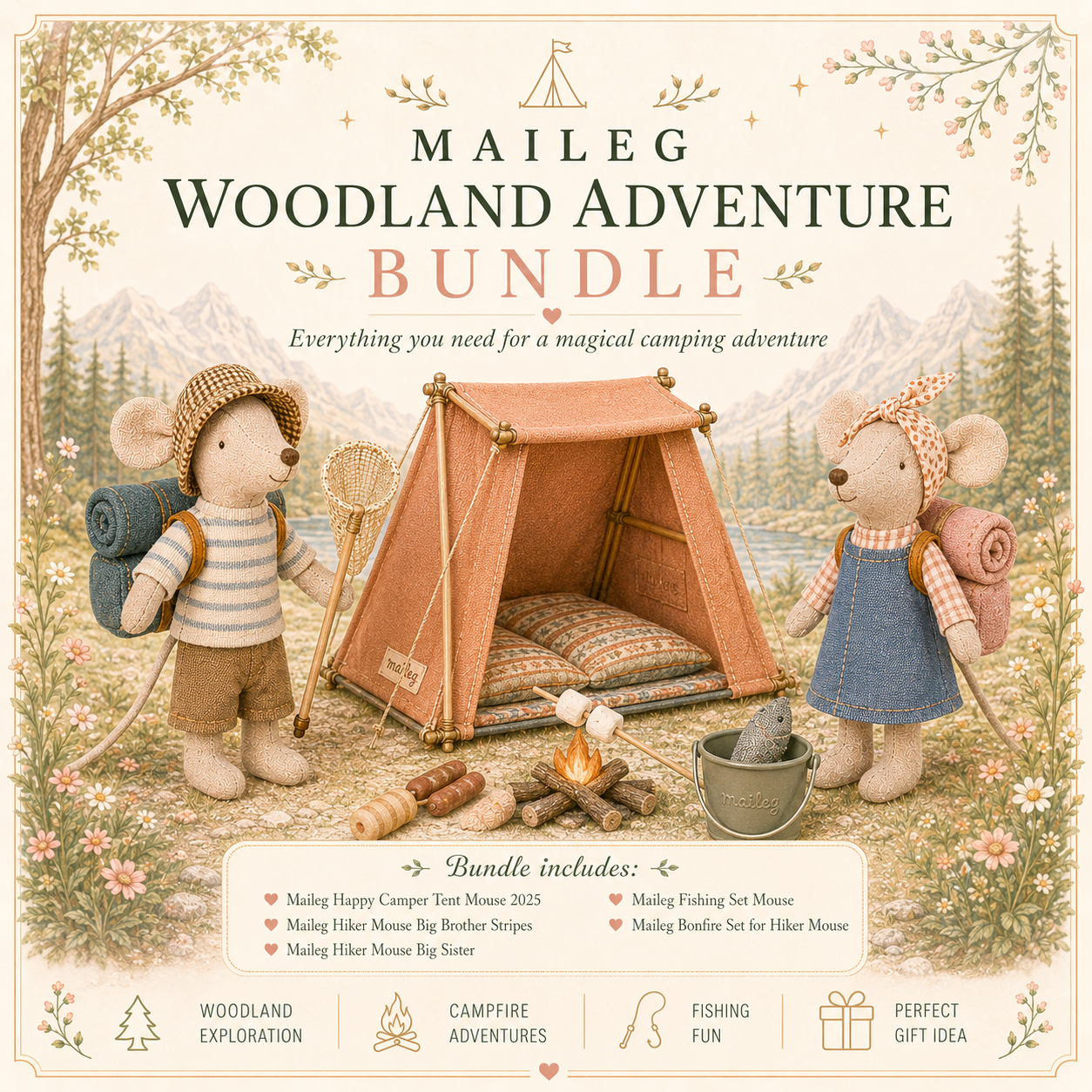 Maileg Woodland Adventure Bundle